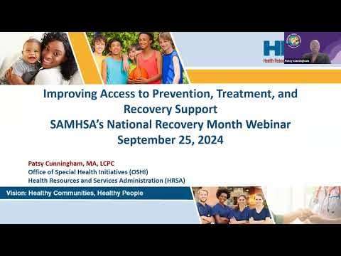 Improving Access to Prevention, Treatment, and Recovery Support cover artwork
